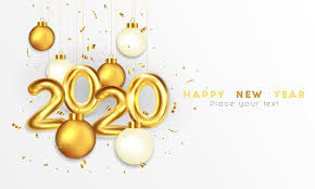 Happy New Year 2020 Greeting Card Happy New Year 2020 New Year 2020 Christmas Card Template
