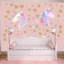 12// fillmore low footboard bed: Kids Furniture Decor Storage Unicorn Wall Decal 2 Packs Unicorn Wall Stickers Decor Removable Vinyl Decals Gifts For Kids Room Girls Baby Nursery Children Bedroom Birthday Party Supplies Decoration Kids Furniture