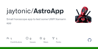 Launching next home to more than 25,000 tech startups, side projects and great business ideas. Github Jaytonic Astroapp Small Horoscope App To Test Some Uwp Xamarin App