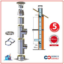 Kaminhorn Cos De Fum Kamininox D 250 H 7 M Inox Perete Dublu 25 Mm Izolatie Din Vata Bazaltica Kid250x7m Cos De Fum Preturi