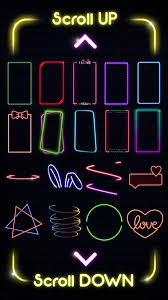 Untuk menambahkan bingkai ke foto, cukup buka editor dan pilih bingkai favorit anda dari daftar (misalnya, bingkai vintage atau grunge), atau cukup tambahkan batas warna. Neon Photo Frame For Android Apk Download