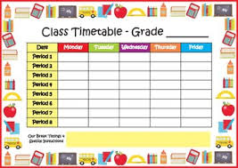 Class Timetable School Timetable Freebie By My Adorable