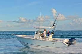 Sea Hunt Center Console With Light Blue Gelcoat Boat Fishing Boats Saltwater Boats