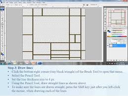 Which use the polygon tool to create vanishing point. The Mondrian Assignments Use Adobe Photo Cs3 To Create Mondrian Style Artworks 1 Read The Short Artist Description On The Next Page Taking Notes On Ppt Download