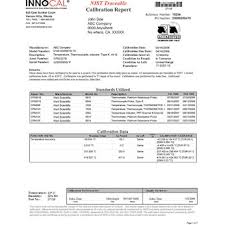 Innocal Nist Traceable Calibration Chart Recorder Logger