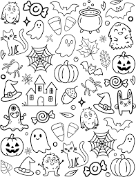 Image result for printable halloween coloring pages