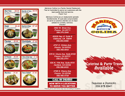 Čeština english español indonesian italian polish português. Mariscos Colima Menu In Fresno California Usa