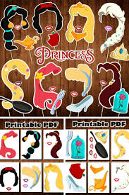 Diy 18th Birthday Photo Booth Props Diy Printable Princess Photo Booth Props These Would Be So Fun A Princess Birthd Disney Princess Party Decorations Disney Party Decorations Kids Birthday Fun