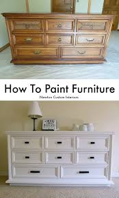 How To Paint Furniture Furniture Makeover Painted Furniture Refurbished Furniture