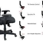 Height Adjustment Seat Tilt Tension Control Tension Control Office Chair  Knob Under Seat Tension Control What