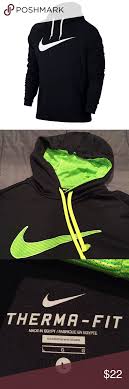 Black And Neon Green Nike Shirt Men S Nike Sweatshirt Nike Sweatshirts Nike Black Nikes