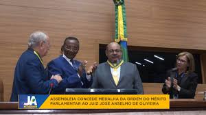 Assembleia concede Medalha da Ordem do Mérito Parlamentar ao juiz José  Anselmo de Oliveira