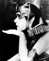 Theda Bara as Cleopatra oil painting