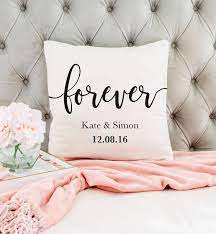 Forever Personalized Couple Pillow Cover Family Name Pillow Cover Romantic Pillow Case Wedding Pillow Wedding Gifts Bedroom Pillow In 2021 Romantic Pillow Couple Pillow Wedding Pillows