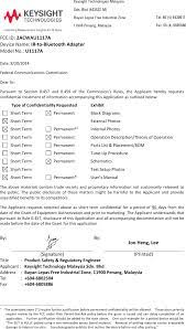 I took a tour around the bayan free industrial zone in penang, malaysia and get to. U1117a Ir To Bluetooth Adapter Cover Letter Confidentiality Request Keysight Technologies Malaysia Sdn Bhd