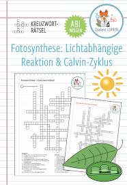 Fotosynthese Lichtabhangige Reaktion Und Calvin Zyklus Kreuzwortratsel Abitur Unterrichtsmaterial Im Fach Biologie In 2020 Kreuzwortratsel Lernen Unterrichtsmaterial