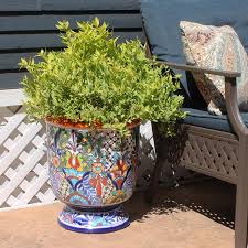 Mexican Talavera Plant Pot For Sale Mexican Painted Flower Pot Containergardenideas Containergarden Plant In 2020 Plant Pots For Sale Painted Flower Pots Planters