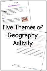 Five Themes Of Geography Activity Geography Worksheets Five Themes Of Geography Reading Worksheets