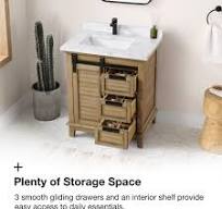 Amazon.com: OVE Decors Tocador de baño de 30 pulgadas para ...