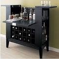 Bar with wine rack