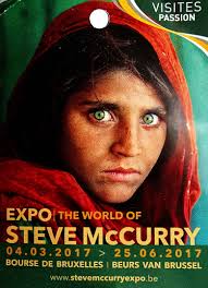 Steve McCurry's photographs at the Bourse