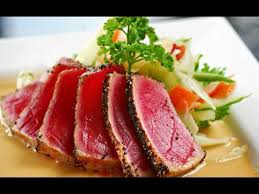 Pour into a casserole dish, top with bread crumbs and shredded cheese. How To Cook Ahi Tuna How To Cook Ahi Tuna Steak Recipe Ruby Kitchen Youtube