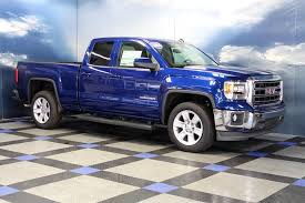2014 Gmc Sierra 1500 2wd Double Cab Sle In Colbalt Blue Metallic With Jet Black Cloth Interior Gmc Sierra 1500 Jet Black