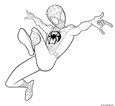 Bouton peint et vernis brillant. Coloriage Spiderman Miles Morales Spiderman Coloring Miles Morales Spiderman Avengers Coloring Pages