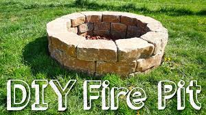 For the actual firepit, you'll need rectangular retaining wall blocks, clay fire blocks, gravel paver base, and lava. Diy Stone Fire Pit Youtube