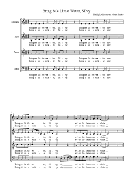 Check spelling or type a new query. Bring Me Little Water Silvy Satb Sheet Music Chant Divertissement General