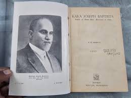 Rare Signed Kaka Joseph Baptista Father of Home Rule Movement in India By  K.R Shirsat Published year