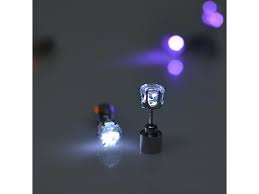 4 Pcs Fashion Led Earrings Glowing Light Up Diamond Earring Stud Newegg Com
