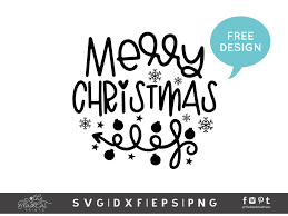 Use this merry christmas svg to make a holiday mug! Merry Christmas Svg Dxf Png Eps Free Theblackcatprints