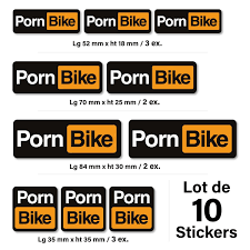 PORN BIKE Lot de 10 autocollants  Stickers Porn Bike decal - Vintage bike  | eBay UK