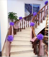 They come in a huge variety of patterns and colors. Wedding Stair Handrail Decorative Flowers Marriage Room Decoration Snow Yarn Ball Wedding Party Stair Decoration Wholesale From Party Happy 9 13 Dhgate Com