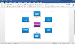 How To Add A Block Diagram To A Ms Word Document Using