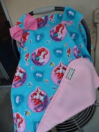 Little Mermaid Carseat Canopy Car Seat Cover Ariel Canopy Little Mermaid Baby Messy Baby Cute Baby Gifts