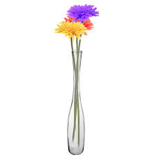 Blesiya 97cm long stem artificial flower plastic plant for home diy decor. Buy Aakriti Glass Flower Vase 24 Inch Clear Online At Low Prices In India Amazon In
