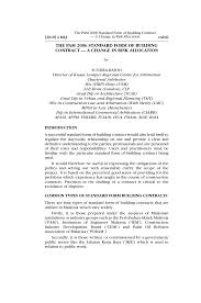 Agreement and conditions of pam contract 2006 (without quantities). Http Home Sundrarajoo Com Wp Content Uploads 2017 12 Mlj Article On Pam 2006 Form By Sundra Rajoo Pdf