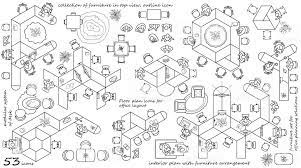 modern office furniture icons in top view vector floor plan フロアプラン オフィス家具 作業スペース