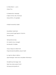 The lyrics for ku rela dibenci by aiman tino have been translated into 10 languages. Ku Rela Dibenci Lyrics