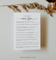 The way it's both effortless and detailed is, in the words of lorraine bai. Wedding Movie Trivia Bridal Shower Game Template Minimalist Bridal Shower Printable Editable Instant Download Templett 0009 386bg