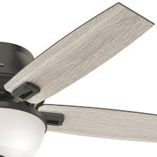 What is the cheapest option available within hunter ceiling fans? Hunter Donegan 2 Light 52 Indoor Flush Mount Ceiling Fan In Noble Bronze From Lightsonline Com Accuweather Shop