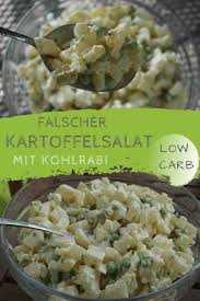 Low Carb Kartoffelsalat Kohlrabisalat Rezept In 2020 Kartoffelsalat Rezepte Kohlrabi