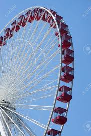 While i mentioned this attraction in my post on navy pier, the ferris wheel is so big, it deserves a blog entry of its own. Red Ferris Wheel In Navy Pier Chicago Stock Photo Picture And Royalty Free Image Image 14343585