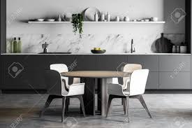 comfortable round dining table standing
