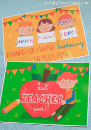 12 useful crafts for teachers day that kids can make