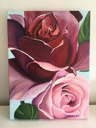 Gemalt Von Billie Peka 2018 Acryl Auf Leinwand 30x40cm In 2020 Blumen Malen Pfingstrosen Malerei Blumen Kunst