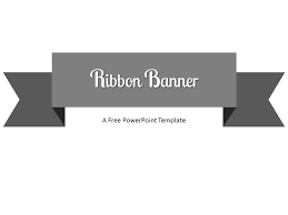 New product red labels, price tags and web page ribbon banners or bookmarks 3d realistic vectors set. Gray Ribbon Banner Powerpoint Template Presentationgo