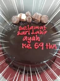 Walaupun dah wish secara depan2 mlm td tp nak gak wish lg kat blog pulak. Selamat Hari Lahir Ayah Kek Al Zahra Gift Jelebu Facebook